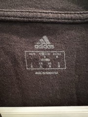 Adidas Men’s Essentials Giant Logo Tee Black with White Logo T-Shirt Medium