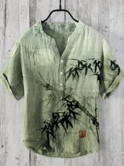 Mens Short Sleeve T-shirt Tops Ladies Cotton Linen Casual Shirt Loose Blouse Tee