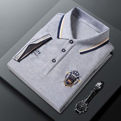 Nueva Camisa Polo Bordada De Manga Corta Para Hombre, Informal De Negocios