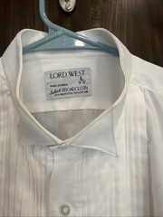 LORD WEST L 4-5 Tuxedo Shirt. Broadcloth Please Check Photos For Measurements