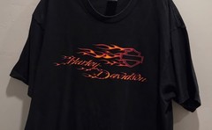 Harley Davidson 2003 Vintage Graphic Tee Cote D Azur French Riviera Size 2XL