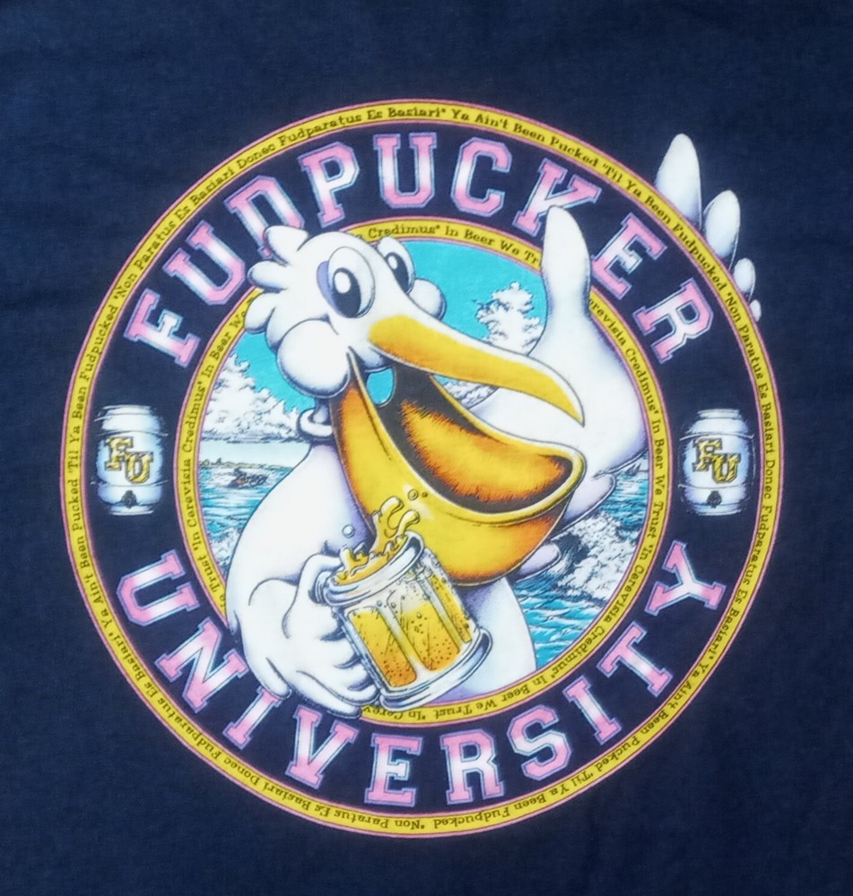 vintage Fudpucker University Pelican t shirt Small Beer Bar Florida college