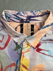 Sage Vaughn x RVCA ANP Artist Colorful Painting Print Cotton Rayon Aloha Men’s S