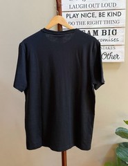 Michael Kors Mens Textured Fabric Crew Neck Short Sleeve T Shirt Black M Embroid