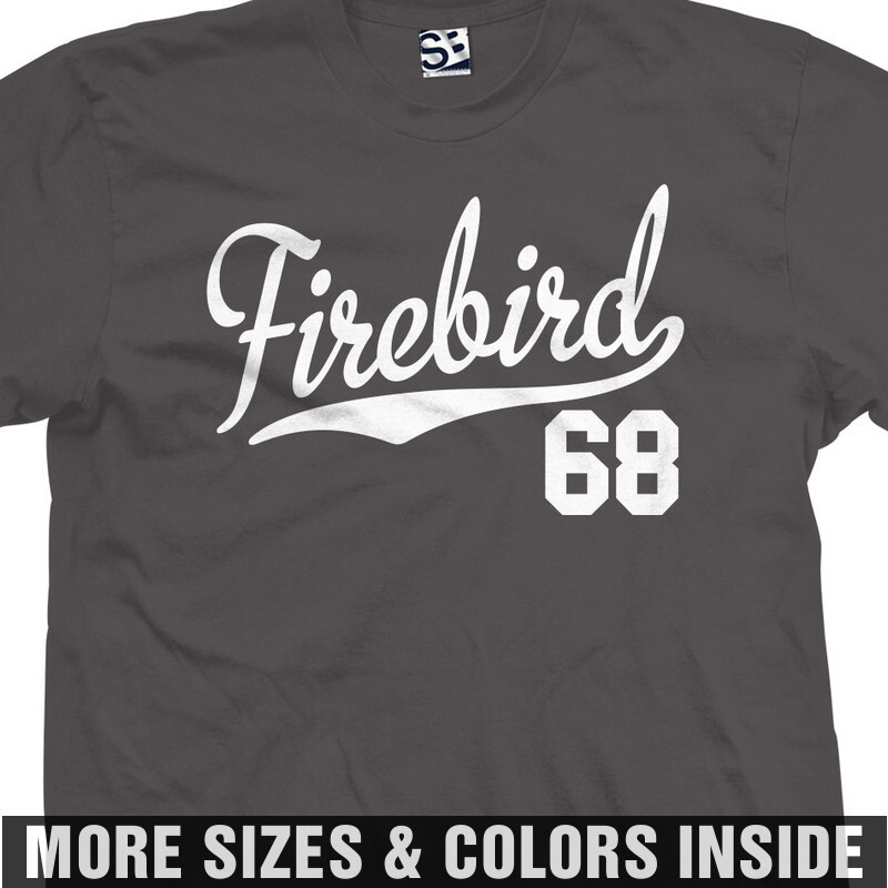 Firebird 68 T-Shirt | 1968 Pontiac Trans Am 400 Jersey Script Mens Tee Shirt