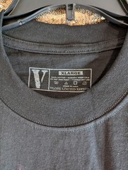 VLONE Screwhead Skull T-Shirt Black Blue Red Flame V Logo Tee New Deadstock XL