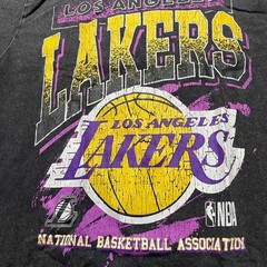 Nba los angeles lakers black graphic streetwear y2k Small