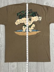 Vintage US Marine Corps T-Shirt BLLS Basic Landing Support Spec USA Adult L