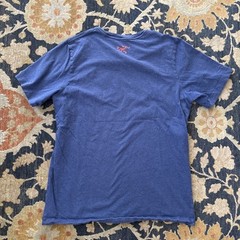 Arc’teryx Graphic Logo T-Shirt Men’s M Medium Navy Blue Red Mountains