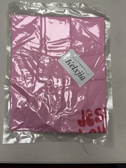 Kexyjia Pink ‘Jesus Loves You’ Graphic Cotton T-Shirt XL Short Sleeve