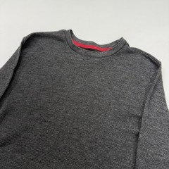 Vtg Ecko Unltd Mens Thermal Waffle Knit Long Sleeve Shirt M Gray Punk Skater Y2K