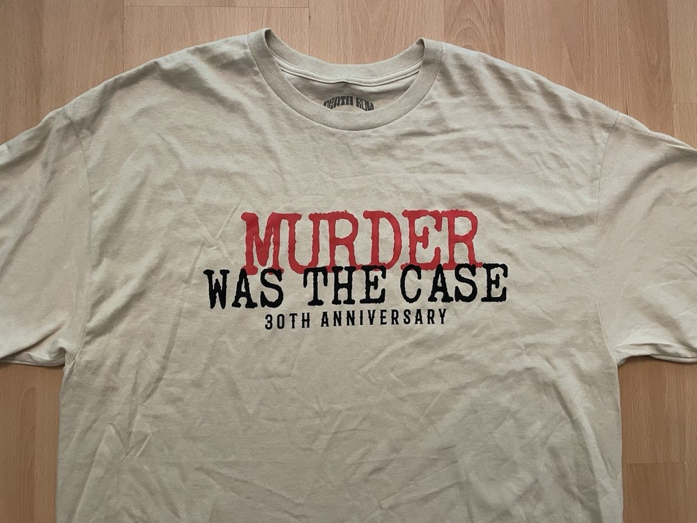 Snoop Dogg Death Row Records XL Beige T Shirt Murder Was The Case SS Tee