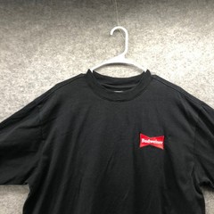 PacSun Budweiser King of Beers Graphic T Shirt Mens L Black Cotton Short Sleeve
