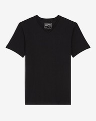 NWT – EXPRESS Men’s 3 Pack Slim Stretch V-Neck Neck T-Shirts Sand Black White S