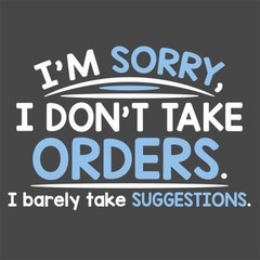 I’m Sorry I Don’t Take Orders. Sarcastic Humor Graphic Novelty Funny T Shirt
