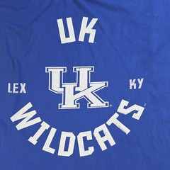 University of Kentucky Wildcats UK Blue T-Shirt Men 6XL Big Football Basketball
