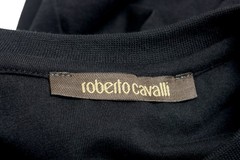 Roberto Cavalli Men’s Black Graphic Crewneck T-Shirt Size S M L XL 2XL