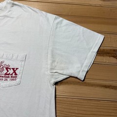 Vintage 1993 Sigma Chi University Florida Crawfish Boil Pocket T-Shirt USA – XL