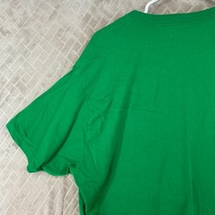 Holiday Time Adult XL T-Shirt Green Elf Santas Helper Short Sleeve Crew Neck