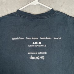 A1 Vintage Afropop Let Freedom Sing T Shirt Adult 2XL XXL Black Music Mens