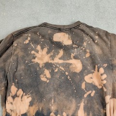 Passport Good Vibes Size M Mens Custom Bleach Art T-Shirt Brown 1of1 Graphic Tee