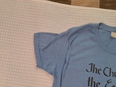 Vintage 1980 Church of Epiphany 75th Anniversary Light Blue T-shirt Size XL