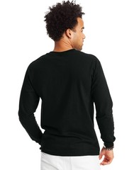 Hanes Mens Long-Sleeve Beefy-T Shirt, Light Steel, 3X-Large Pack of 2