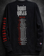 Kevin Gates Luca Brasi III Tour Champion Long Sleeve T Shirt Mens Large