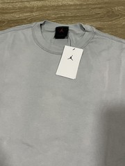 NWT Nike Air Jordan Long Sleeve Distressed Smoke Gray Sz M IB3134-077 Original