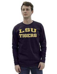 Blue 84 Mens Lsu Tigers Long Sleeve T-Shirt Arched Team Color Team Color Medium