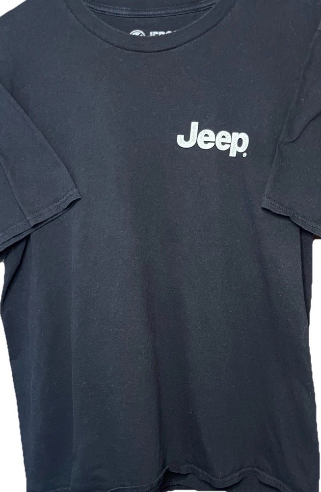 Jedco Jeep Wrangler Graphic Tee With Flag Short Sleeve T-Shirt Mens Size Large