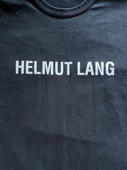 Helmut Lang Men’s Societas Graphic Long Sleeve Crewneck Shirt In Black Size XL