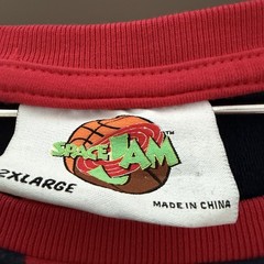 Space Jam Stripe Tribute T-Shirt Vintage Edition Marvin the Martian Size 2XL
