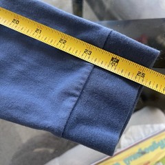 Birddogs Shirt Mens Large Blue Long Sleeve Pocket Logo Cotton Blend Crewneck