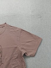 Uniqlo Gundam Men Shirt XS Brown Ramba Ral Print Crew Neck Sleeveless Casual Tee