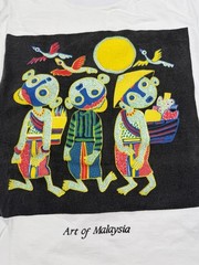 Vintage Art of Malaysia Souvenir Tourist Graphic T Shirt Sz M Single Stitch 90s