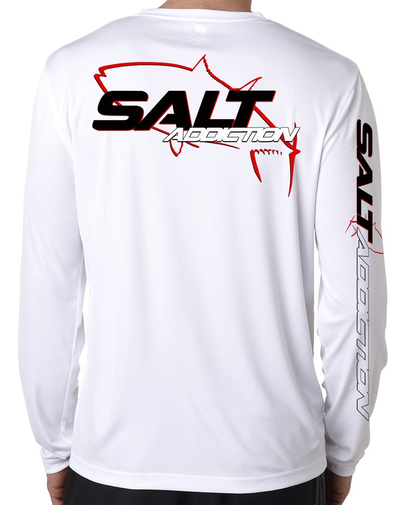 Salt Addiction t shirt long sleeve microfiber saltwater fishing moisture wicking