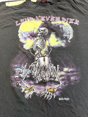Vintage Fashion Victim 1994 “LOVE NEVER DIES” Black T- Shirt 2X Cotton USA READ