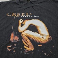 Size M/L Vintage Creed My Own Prison Black T-Shirt Album Graphic Tee 90’s Y2K