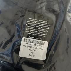 Buck Mason Slub Knit Classic Pocket Tee T-Shirt Mens XS Midnight USA $48
