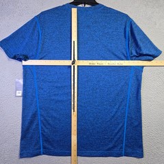 Old Navy FAST DRY MENS 2XL XXL Shirt BLUE Performance Running Fitness Core NWT