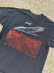 Vintage faded 1989 stealth fighter F117 military shirt