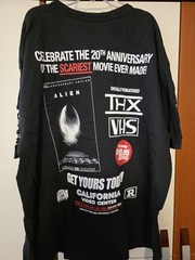Rucking Fotten Alien 20th Anniversary T-Shirt Double Sided Shirt XL VERY RARE