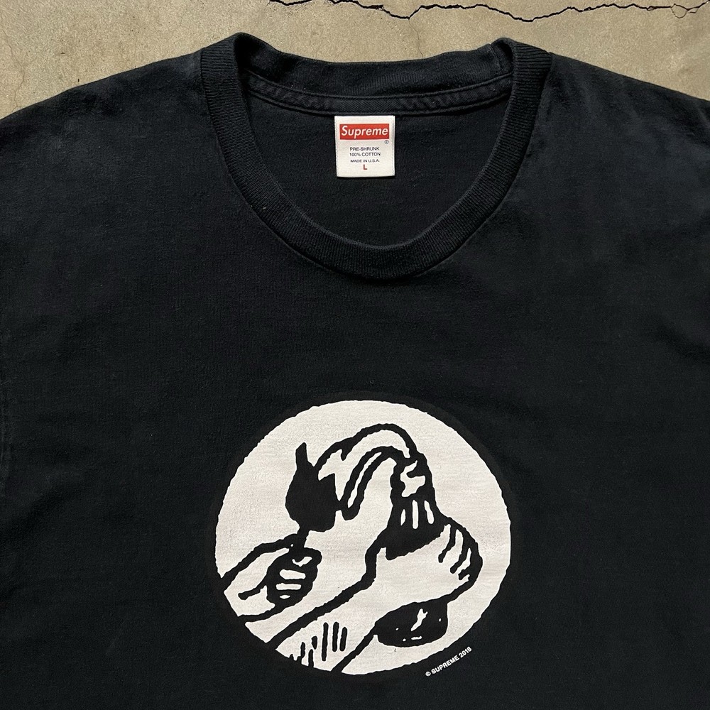 2018 Supreme New York City Skateboarding Molotov Graphic T-Shirt L