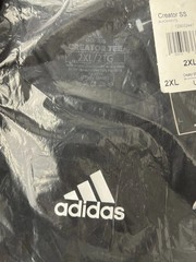 Adidas Creator SS T Shirt Black White 2XL Short Sleeve Cotton Gym Wear