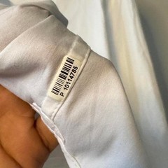 White Prada cotton long leeve French cuff shirt size 44 / 17 fits like L/XL mens