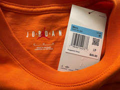 Nike Air Jordan Embroidered Jumpman T-Shirt Mens Sz M – L – XL – 2XL Orange New