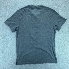 Apt 9 Premier Flex Henley Shirt Mens Large Gray Short Sleeve Minimalist Normcore