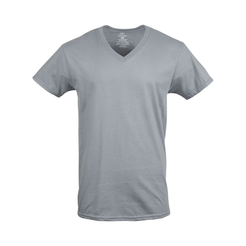6-Pack, Assorted V-Neck T-Shirts, Antimicrobial, Long Length, Tag Free, S New ✔️