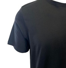 Kappa Men’s T-Shirt Black Crew Neck Solid Regular Fit S/S (S10)